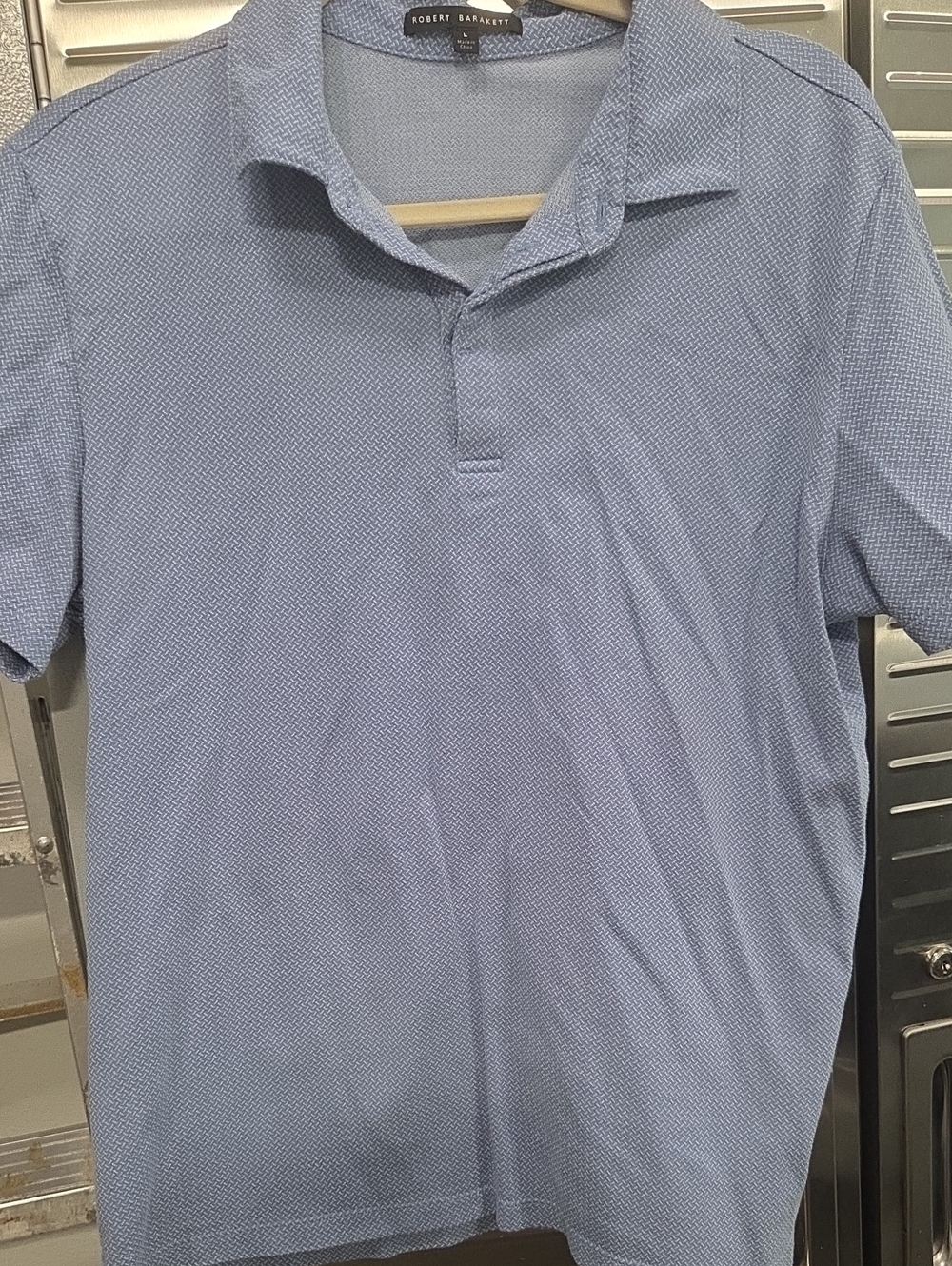 Robert Barakett Light Blue Short-Sleeve Polo